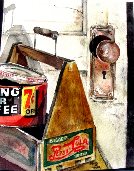 Completed 8 x 10" Still Life of Pepsi Carrier